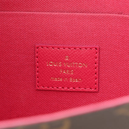 Louis Vuitton Monogram 2021 Christmas Animation Hollywood Pochette Felicie Chain Wallet Fuchsia 9 of 15