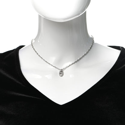 Hermes 18K White Gold Diamond New Farandole Pendant Necklace 2 of 5