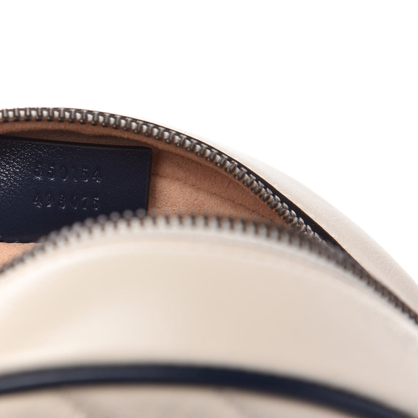 Azalea Calfskin Matelasse Diagonal Mini Torchon GG Marmont Round Shoulder Bag Mystic White Blue Agata