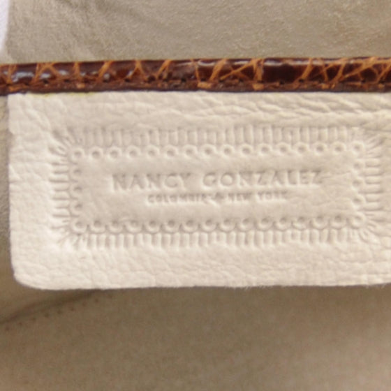 Crocodile Clutch Cognac