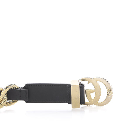 Gucci Calfskin Torchon Double G Chain 25mm Belt 85 34 Black 3 of 8
