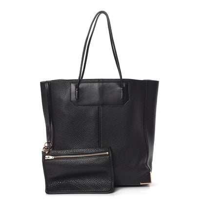 Alexander Wang Pebbled Calfskin Large Prisma Skeletal Tote Black Rose Gold Hardware 1 of 25