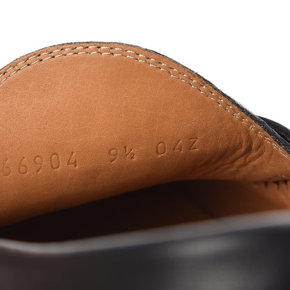 Gucci Guccissima Calfskin Mens Driver Loafers 9.5 Black 8 of 9