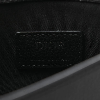 Christian Dior Grained Calfskin Saddle Messenger Bag Black 6 of 11