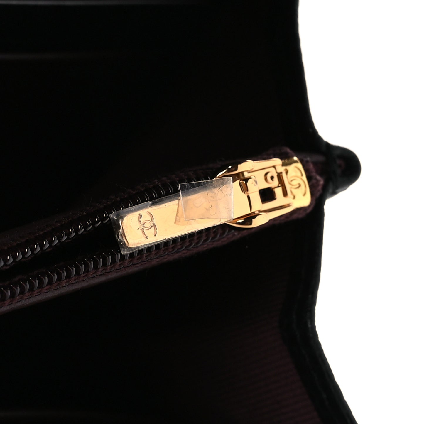Caviar Quilted Large Gusset Flap Wallet Black
