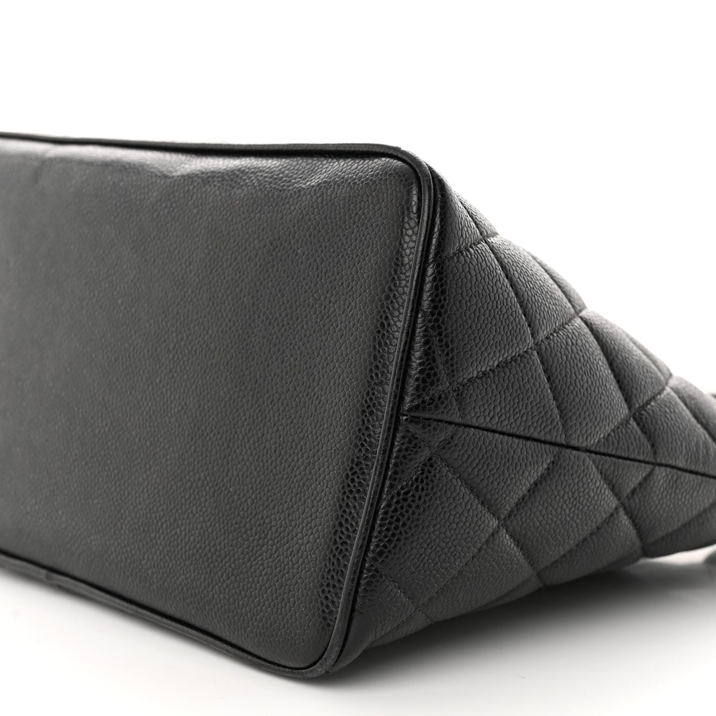 Caviar Quilted Medallion Tote Black