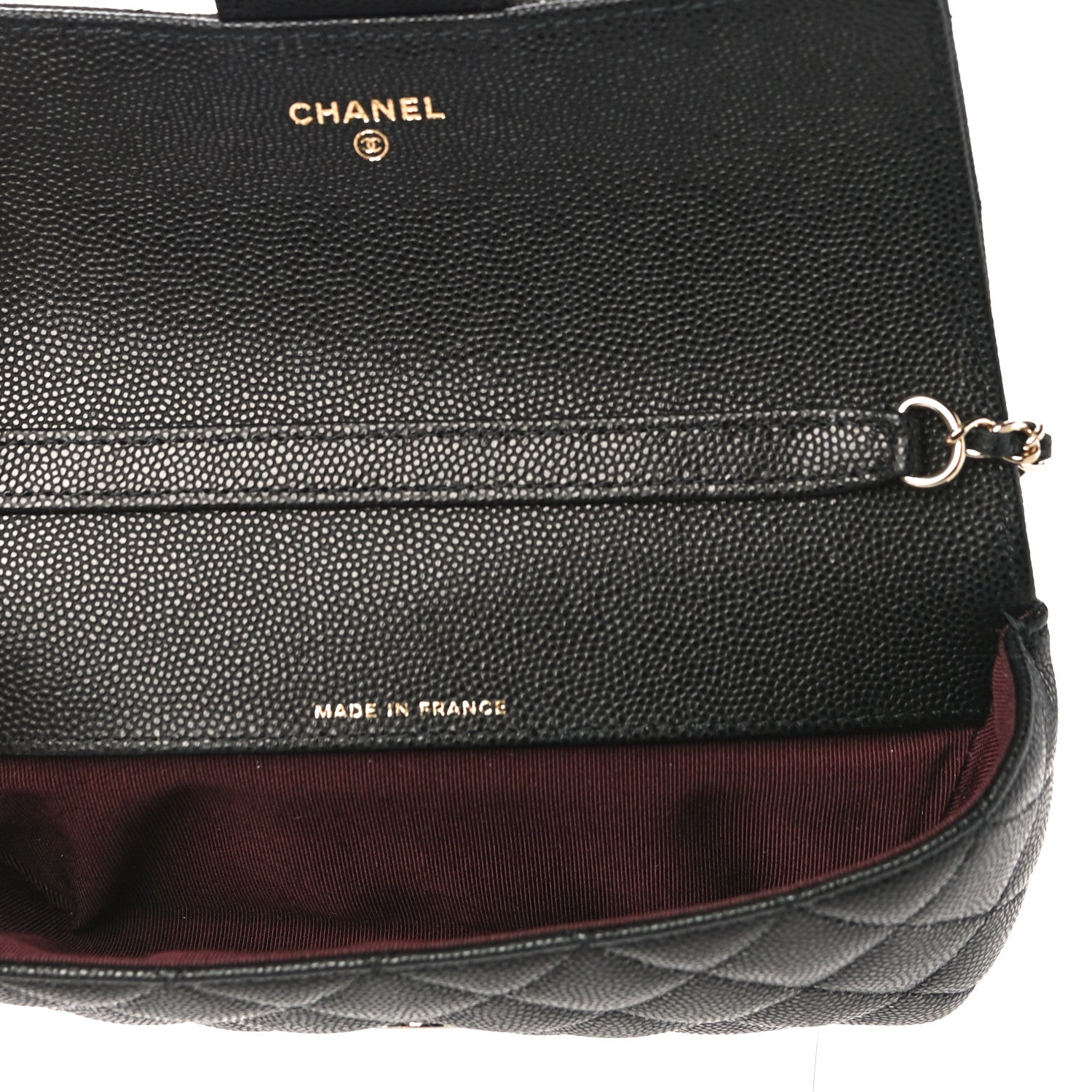 Chanel Caviar Quilted Glasses Case With Chain Black 5 of 12