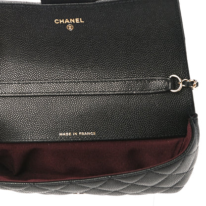 Chanel Caviar Quilted Glasses Case With Chain Black 5 of 12