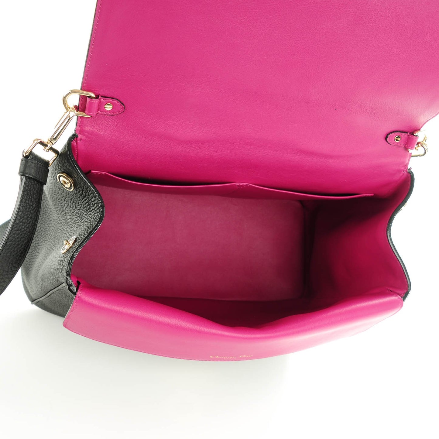 Bullcalf Medium Be Dior Flap Black