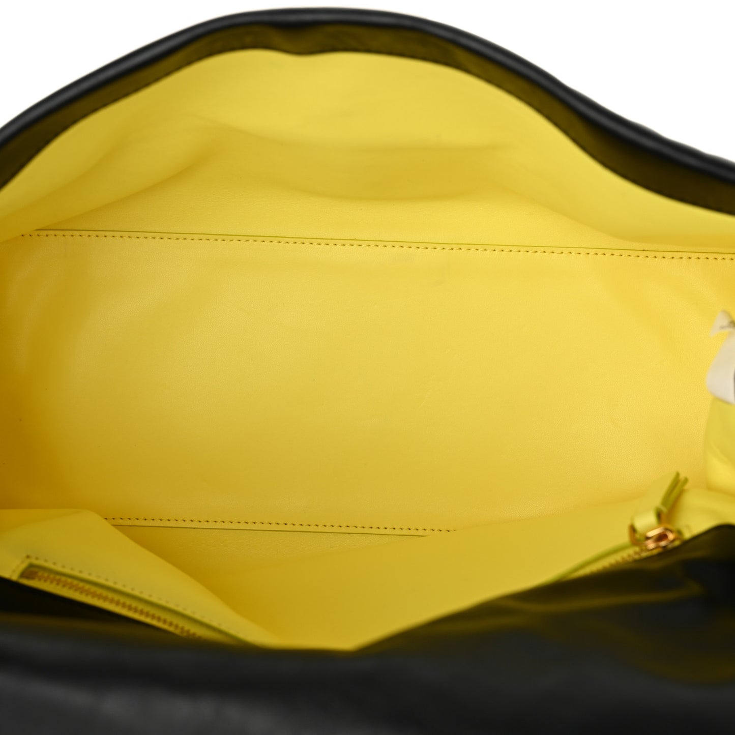 Calfskin Large Dual Shoulder Bag Black