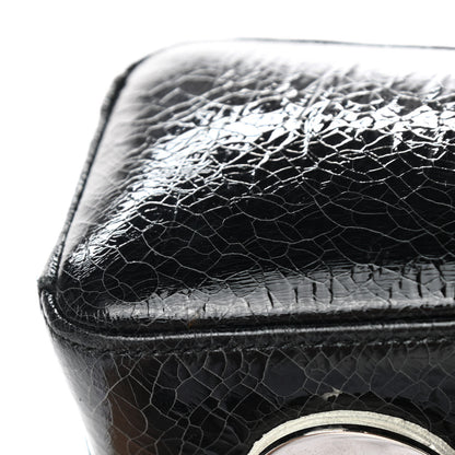 Christian Dior Ceramic Effect Deerskin Jeweled Swan Mini Lady Dior Black 7 of 18