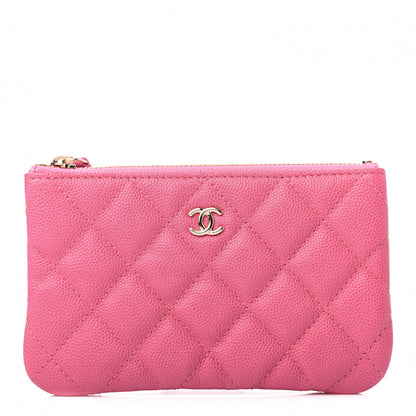 Chanel Caviar Quilted Small Cosmetic Case Pink 1 of 7