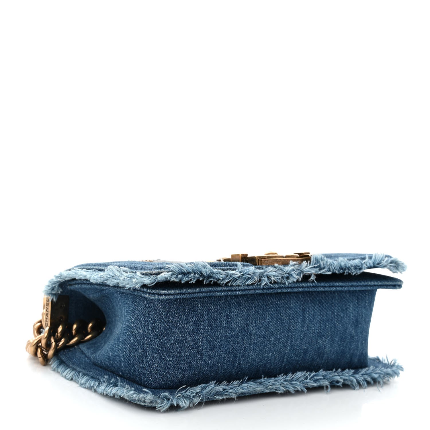 Chanel Denim Patchwork Small Boy Flap Blue 4 of 11