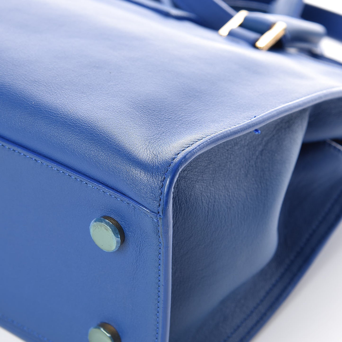 Calfskin Monogram Baby Cabas Blue Majorelle