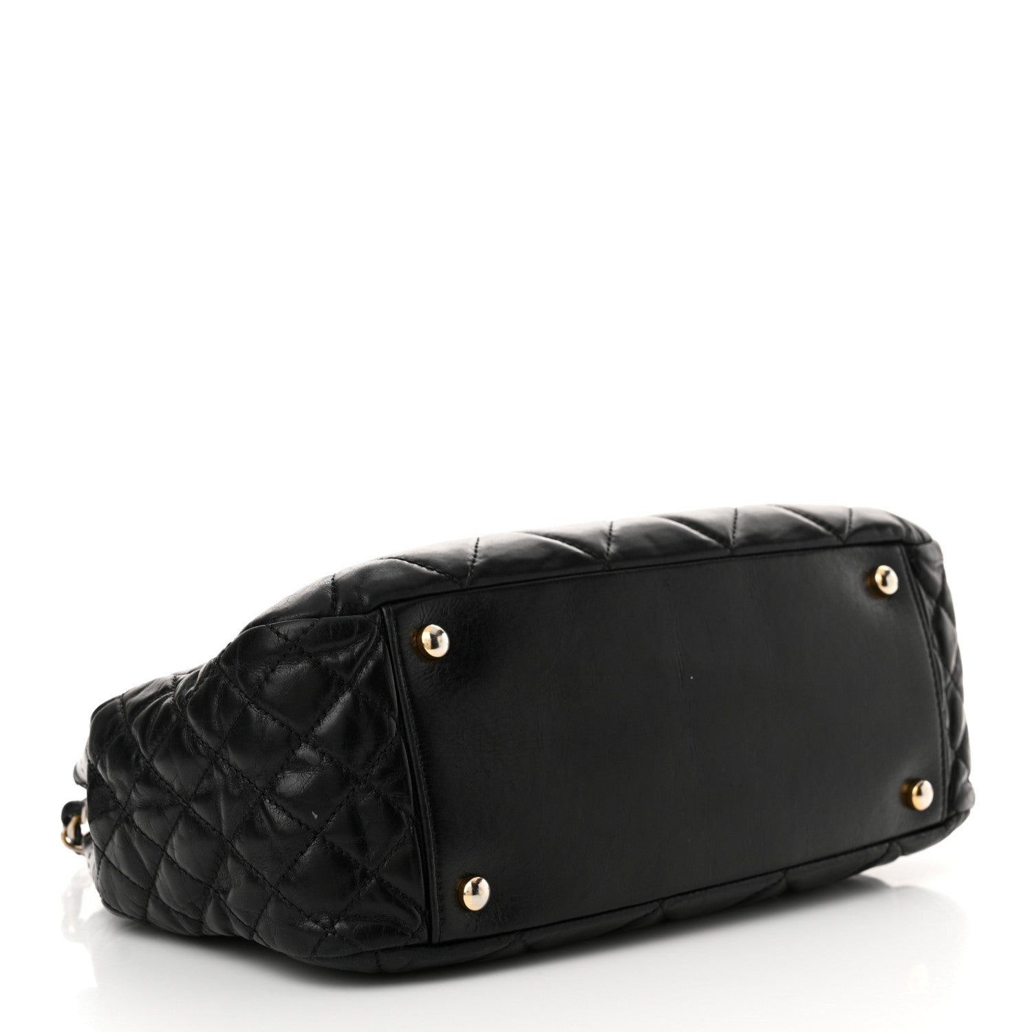 Chanel Glazed Calfskin Quilted Medium Daily Walk Flap Black 4 of 16