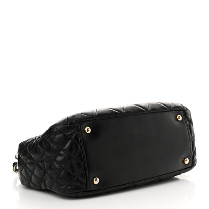 Chanel Glazed Calfskin Quilted Medium Daily Walk Flap Black 4 of 16
