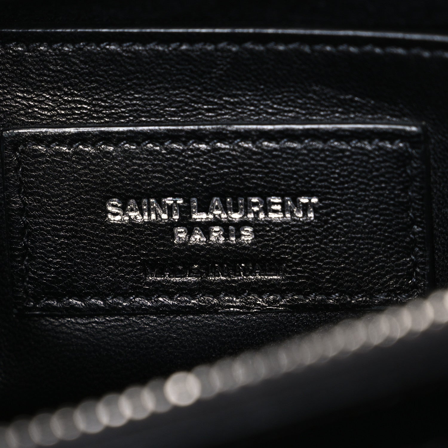 Saint Laurent Calfskin Y Quilted Monogram Small Loulou Chain Satchel Black Black 6 of 10