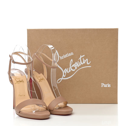 Christian Louboutin Nappa Loubi Queen 120 Pumps 39 Nude 8 of 8