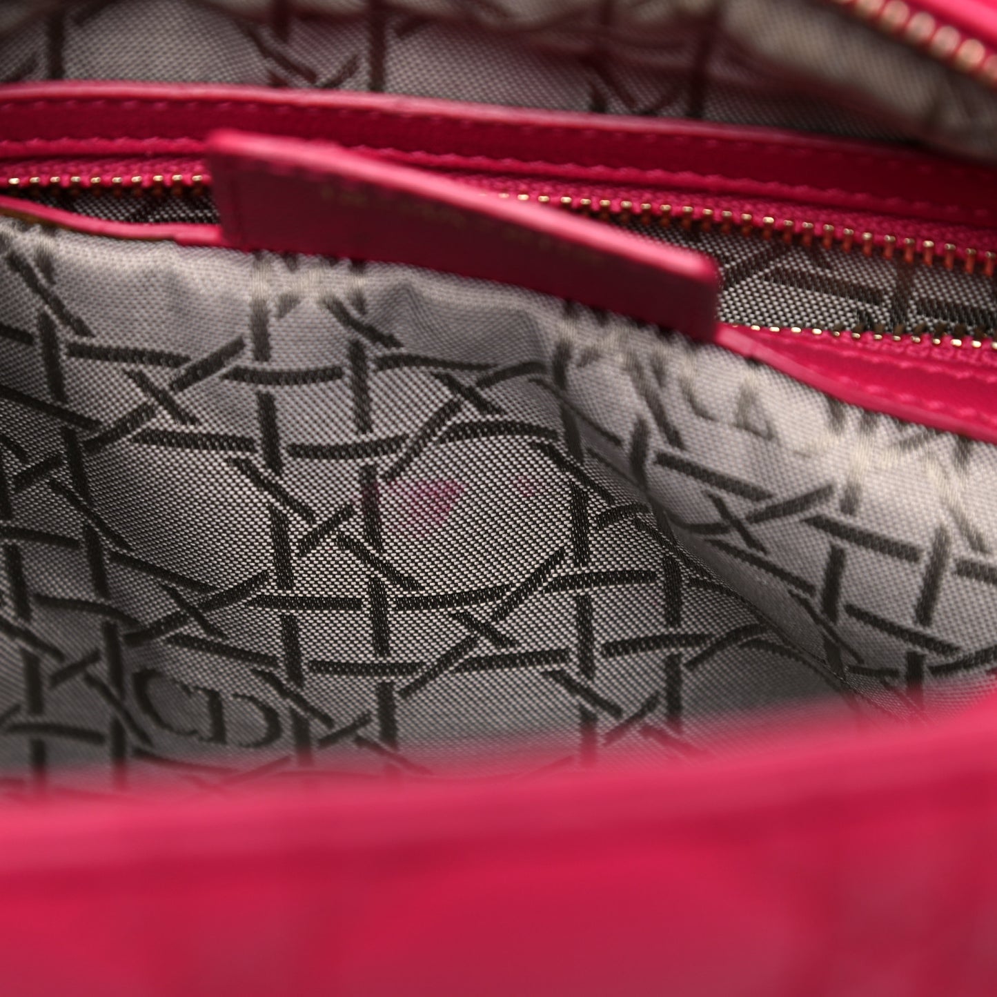 Lambskin Cannage Medium Lady Dior Pink