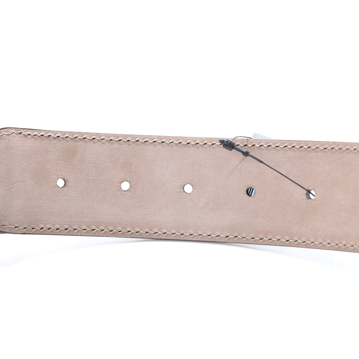 Gucci Calfskin Web Interlocking G Belt 95 38 Light Blue 5 of 5