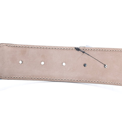 Gucci Calfskin Web Interlocking G Belt 95 38 Light Blue 5 of 5