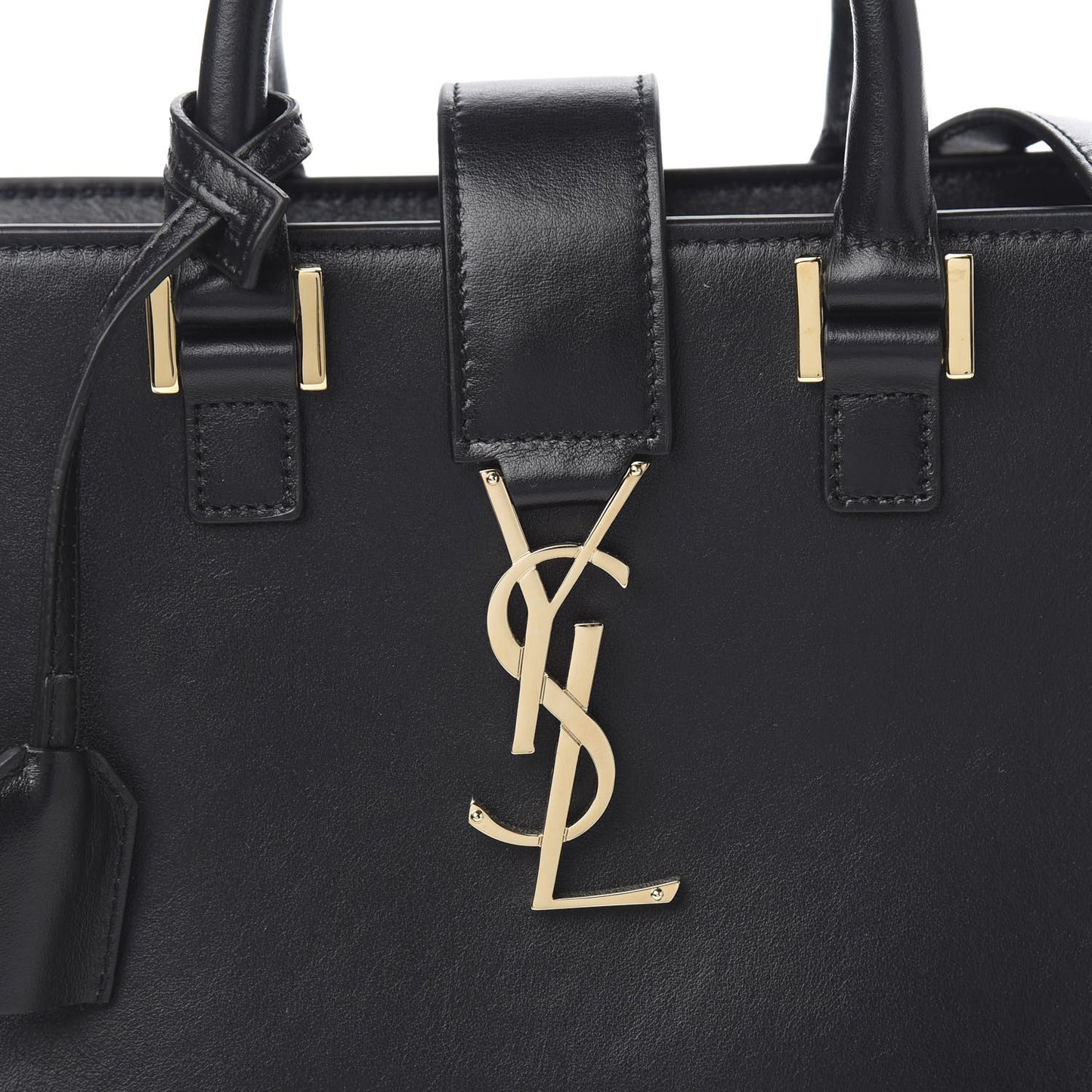 Calfskin Monogram Baby Cabas Black