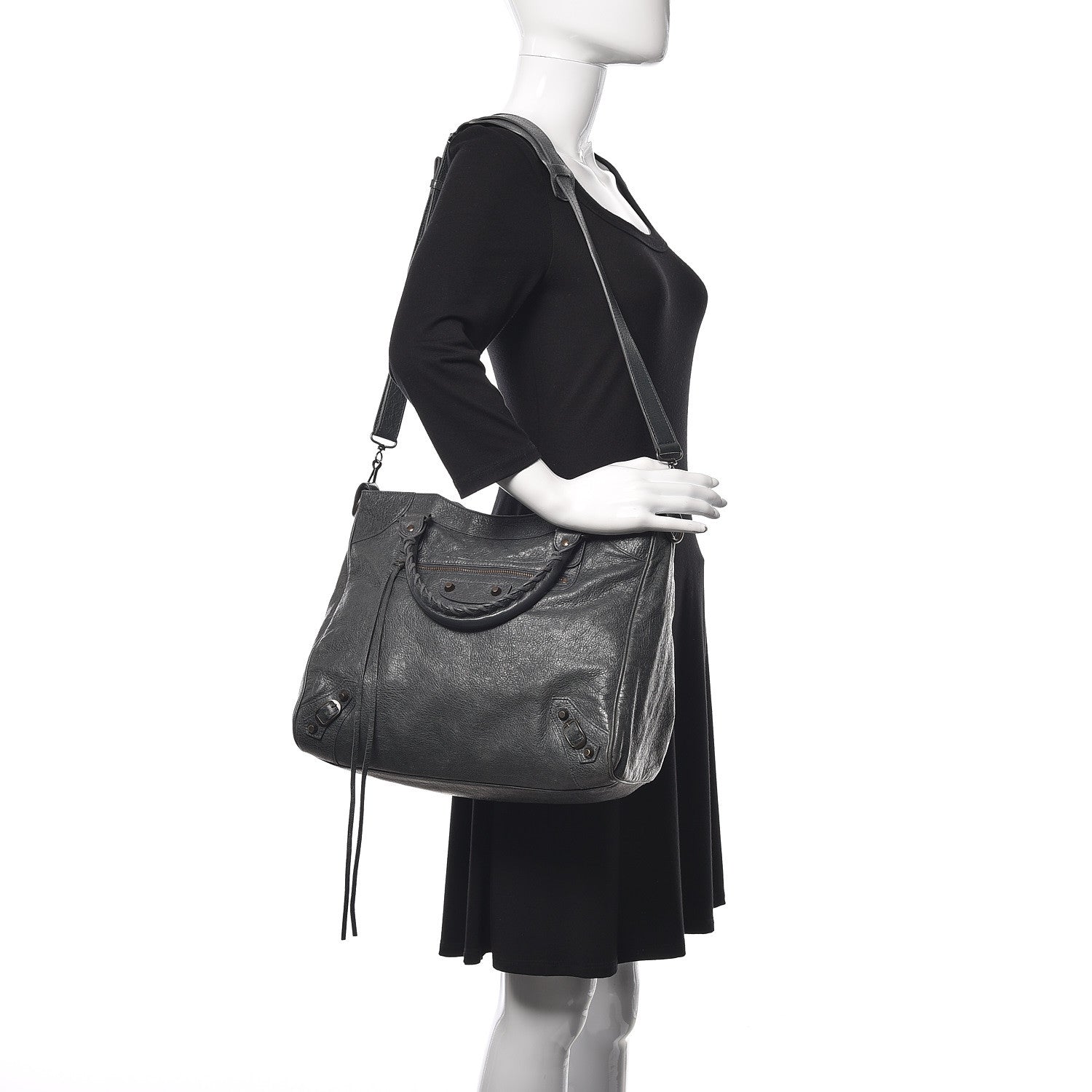 Balenciaga Agneau Classic Hardware Velo Anthracite 2 of 11