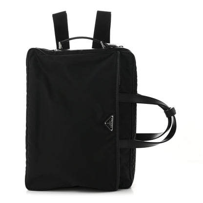 Prada Tessuto Nylon Saffiano Briefcase Black 3 of 12