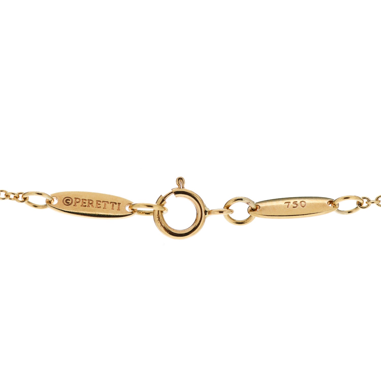 Tiffany 18K Yellow Gold Elsa Peretti Round Disc Pendant Necklace 6 of 6