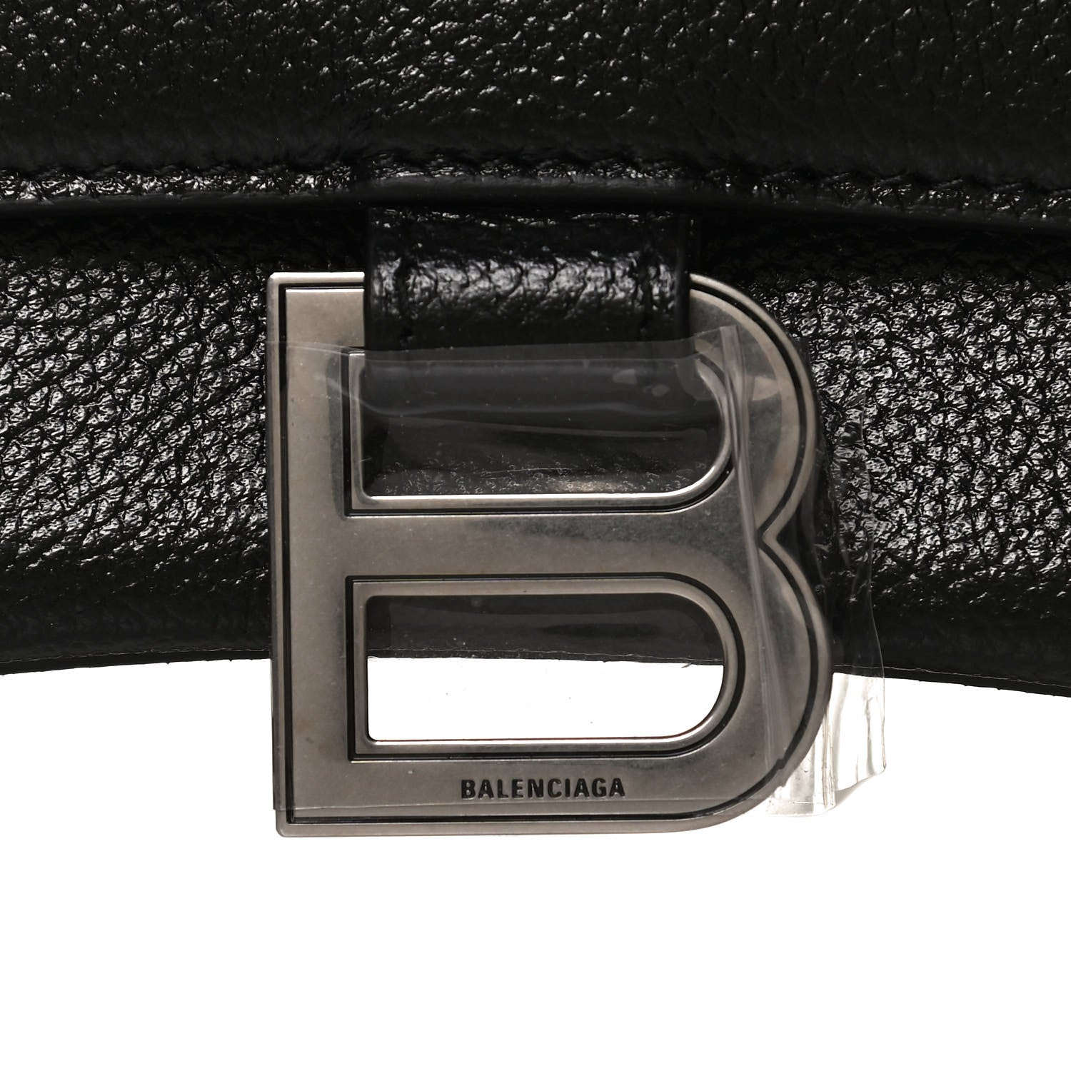 Balenciaga Grained Calfskin Small Hourglass Top Handle Bag Black 11 of 16
