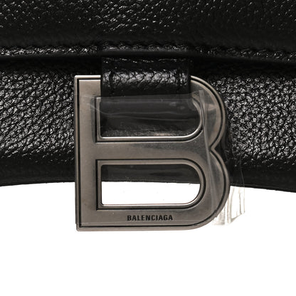 Balenciaga Grained Calfskin Small Hourglass Top Handle Bag Black 11 of 16
