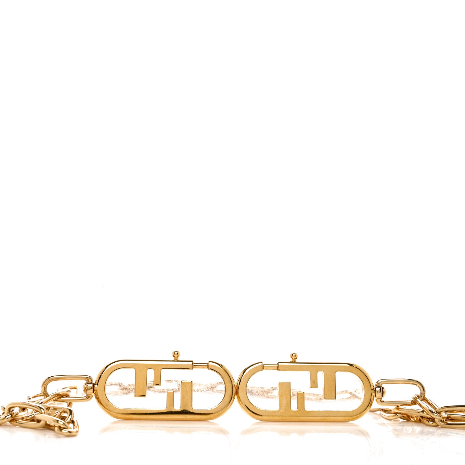 Fendi Metal O'Lock Strap You Gold 3 of 4