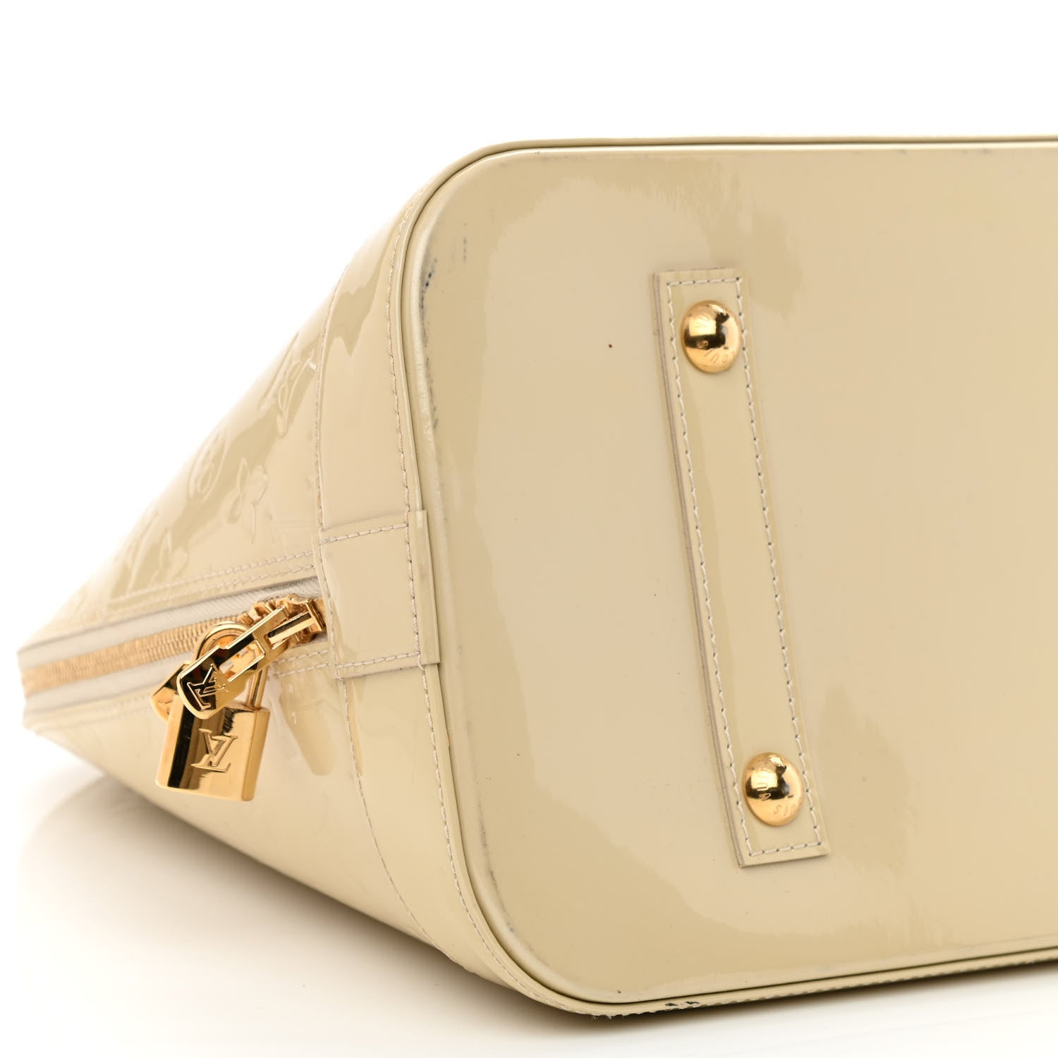 Louis Vuitton Vernis Alma GM Blanc Corail 10 of 14