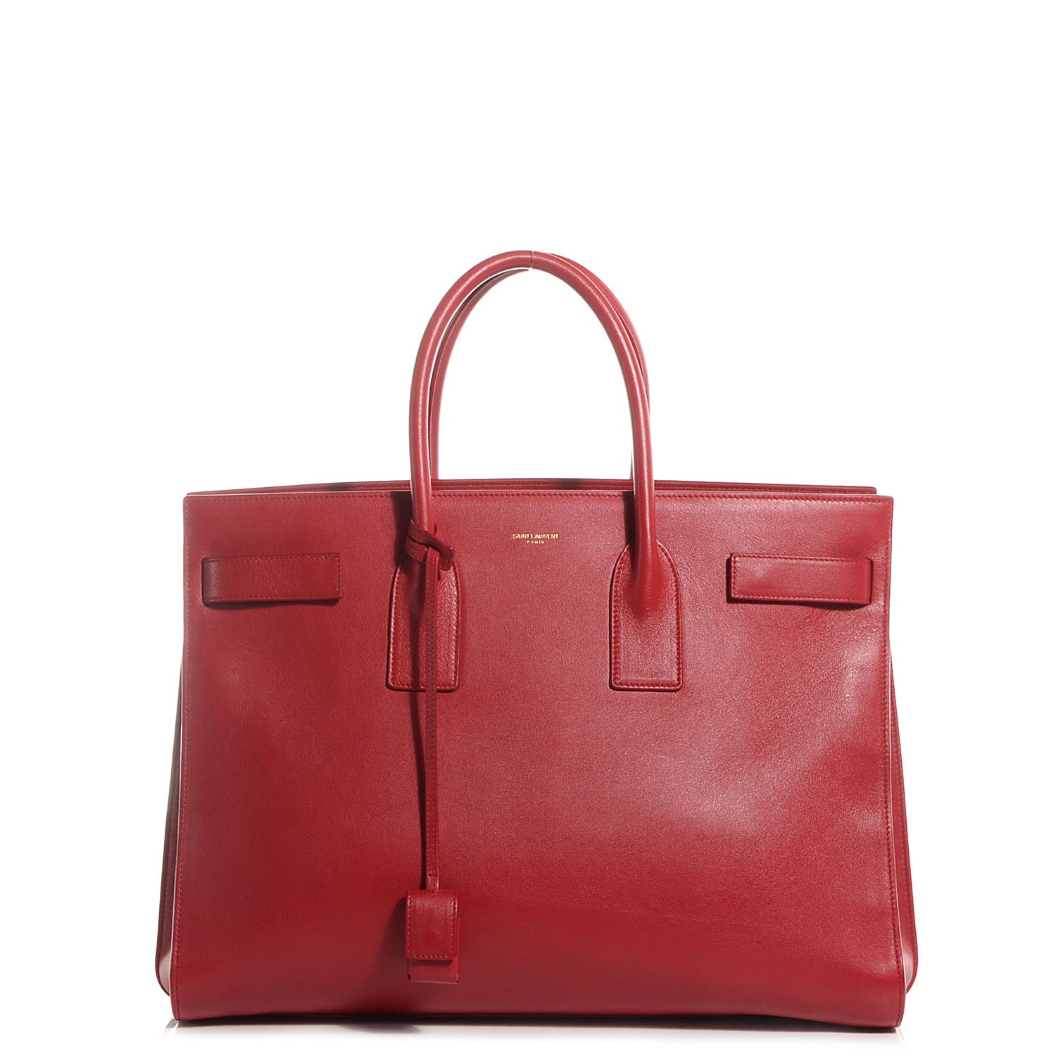 Saint Laurent Smooth Calfskin Large Sac De Jour Rouge 1 of 8