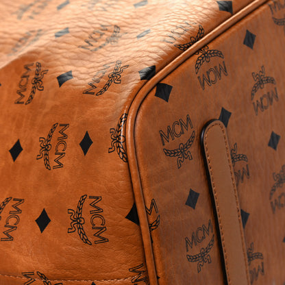 MCM Visetos Large Liz Reversible Shopper Tote Cognac 10 of 20