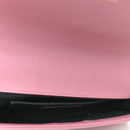 Saint Laurent Grain De Poudre Classic Monogram Cassandre Clutch Pink 4 of 5