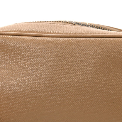 Chanel Grained Calfskin CC Button Pouch Cosmetic Case Beige 14 of 16
