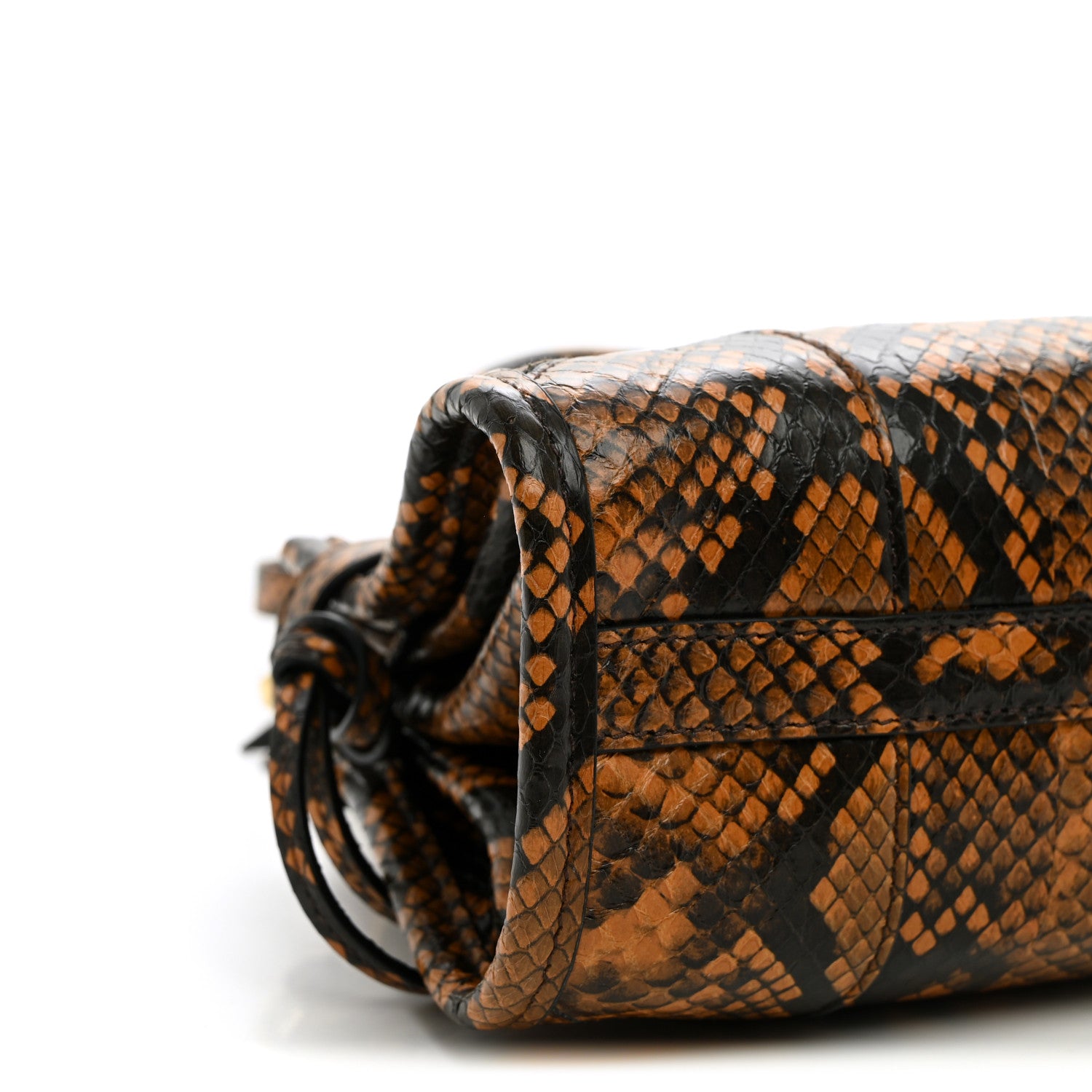 Prada Glossy Calfskin Mini Bonnie Shoulder Bag Brown Multicolor 9 of 10