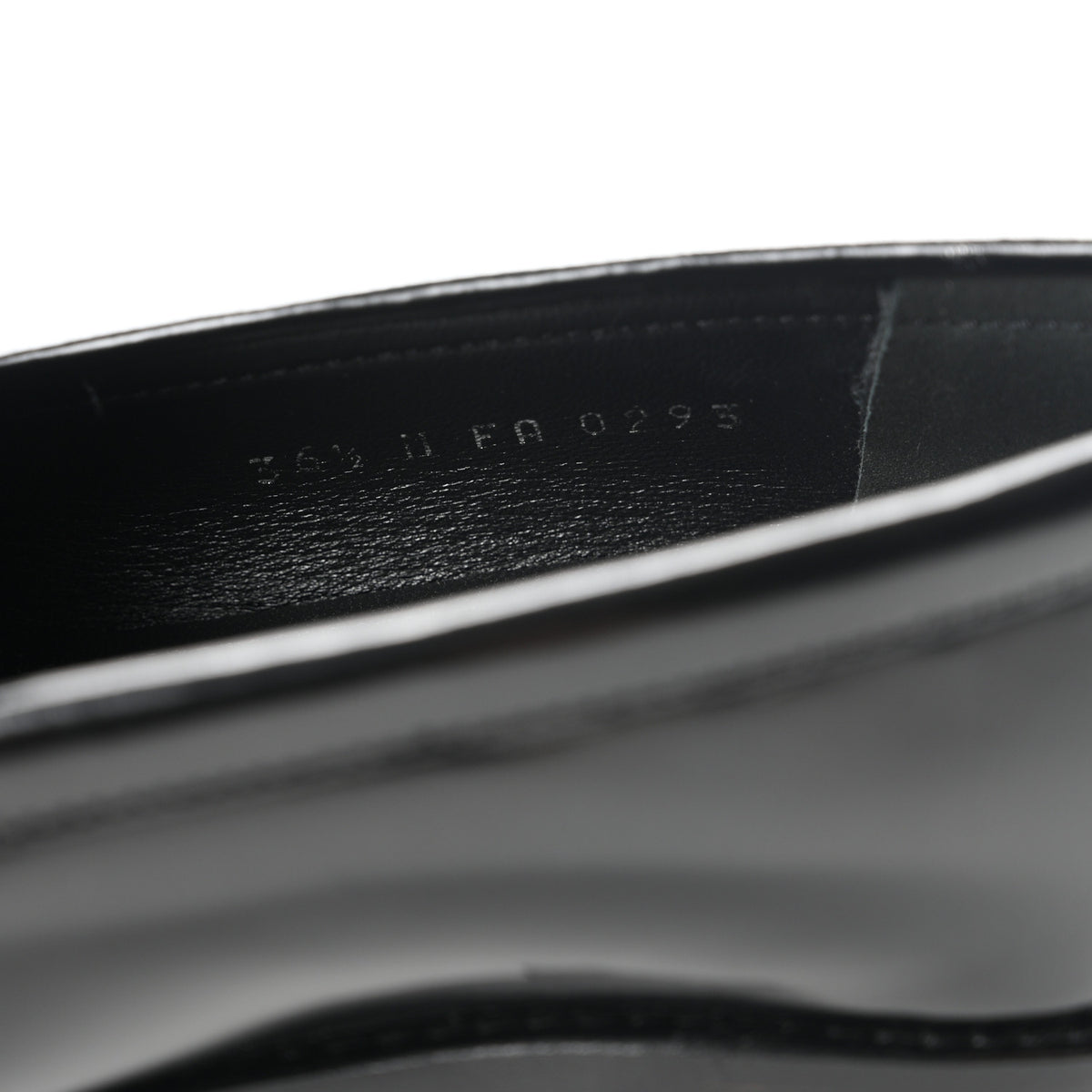 Lambskin Soho Flat Loafer 36.5 Black