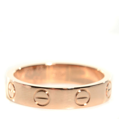 Cartier 18K Pink Gold 4mm LOVE Wedding Band Ring 48 4.5 3 of 6