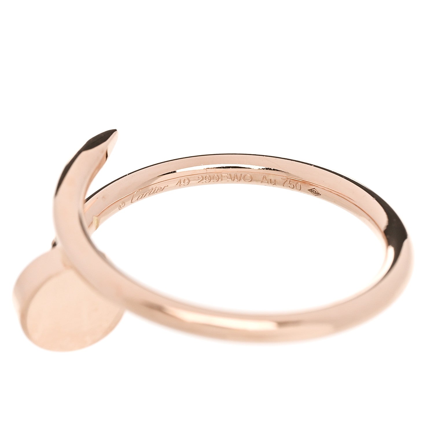 Cartier 18K Pink Gold Small Juste Un Clou Ring 49 5 1928689