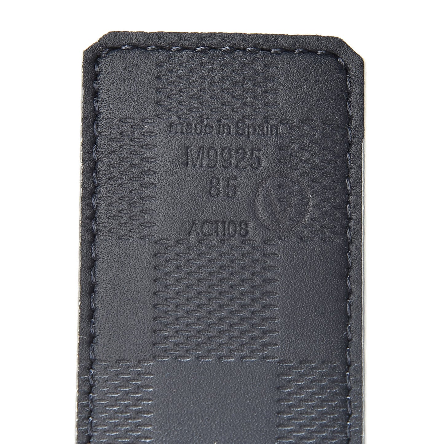 Damier Cobalt 40mm LV Initiales Belt 85 34