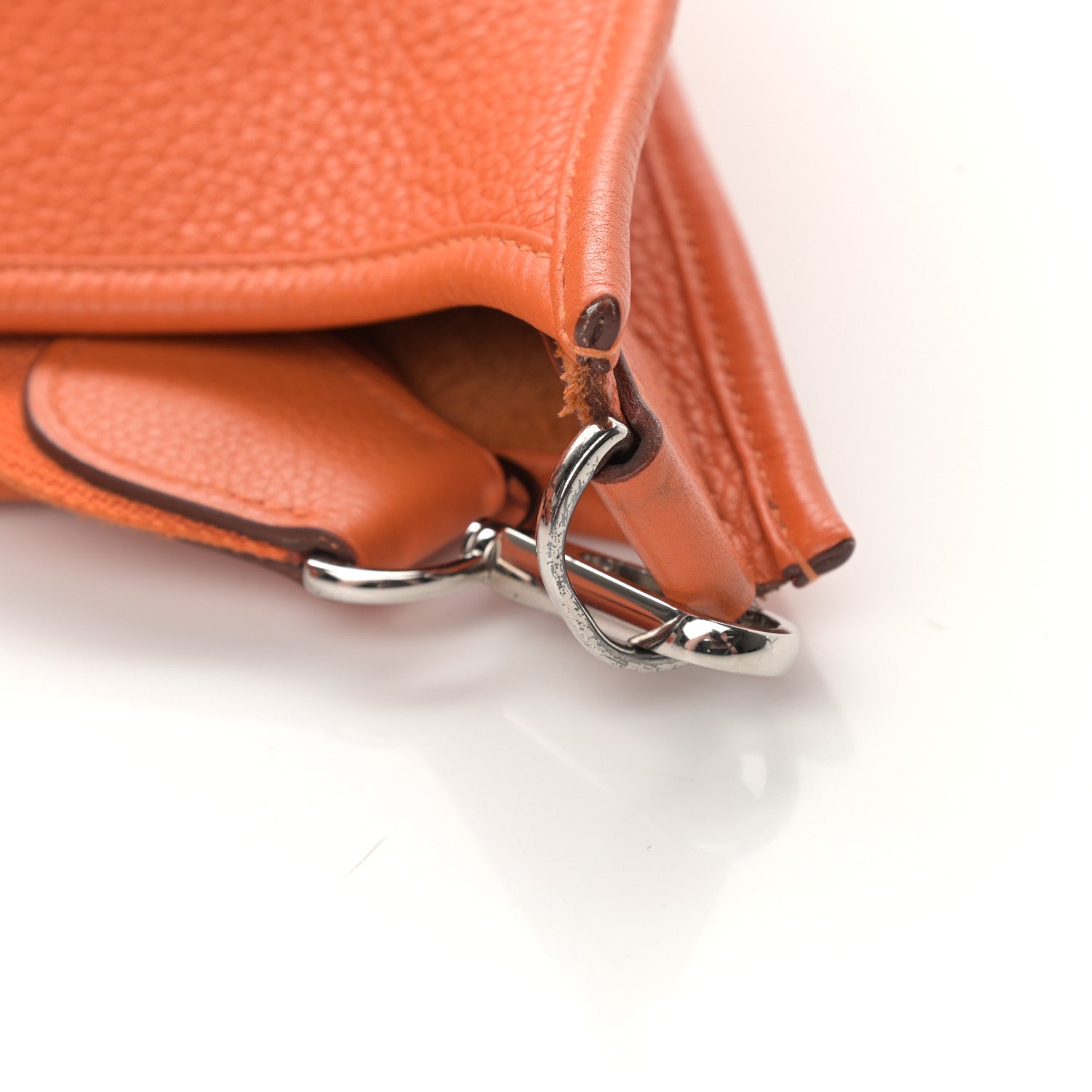 Hermes Taurillon Clemence Evelyne III GM Orange 15 of 17