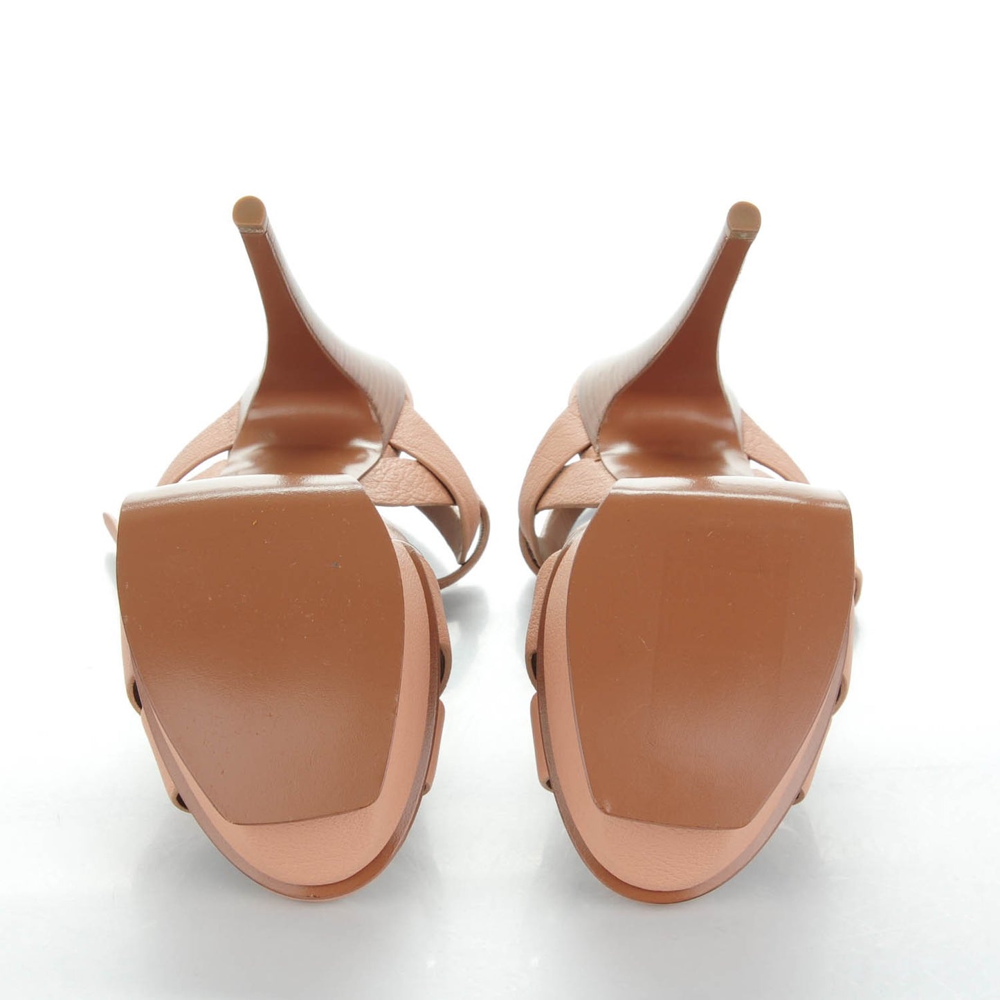 Calfskin Tribute 105 Platform Sandals 39 Light Beige