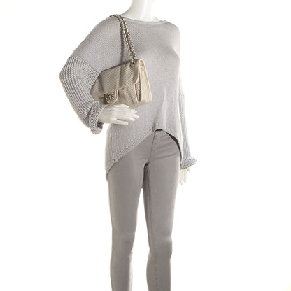 Chanel Perforated Calfskin Up In The Air Flap Ivory 2 of 9
