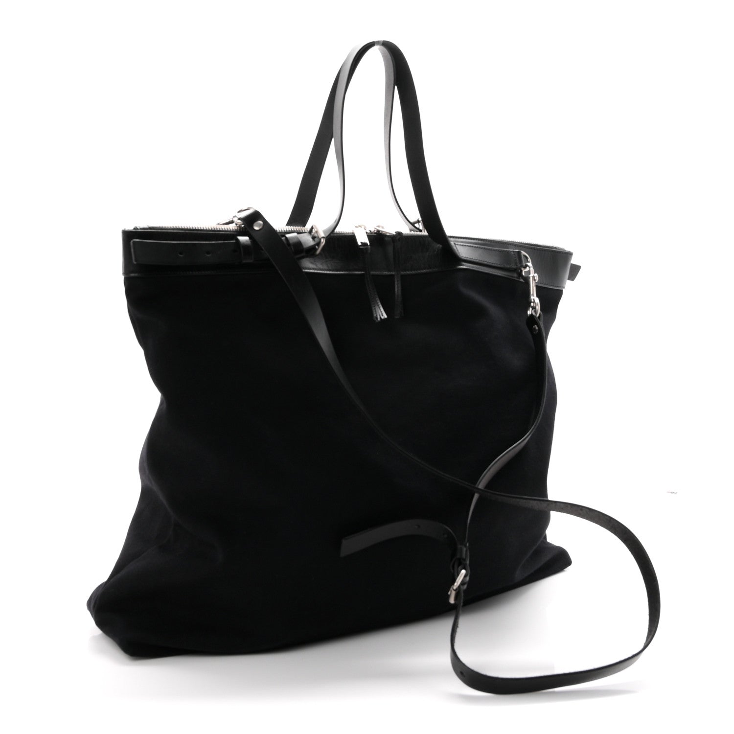 Saint Laurent Canvas ID Shopping Bag Black 3 of 11