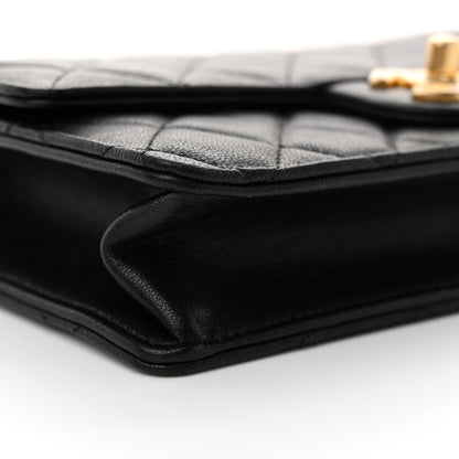 Chanel Goatskin Quilted Small Chic Pearls Flap Black 9 of 11