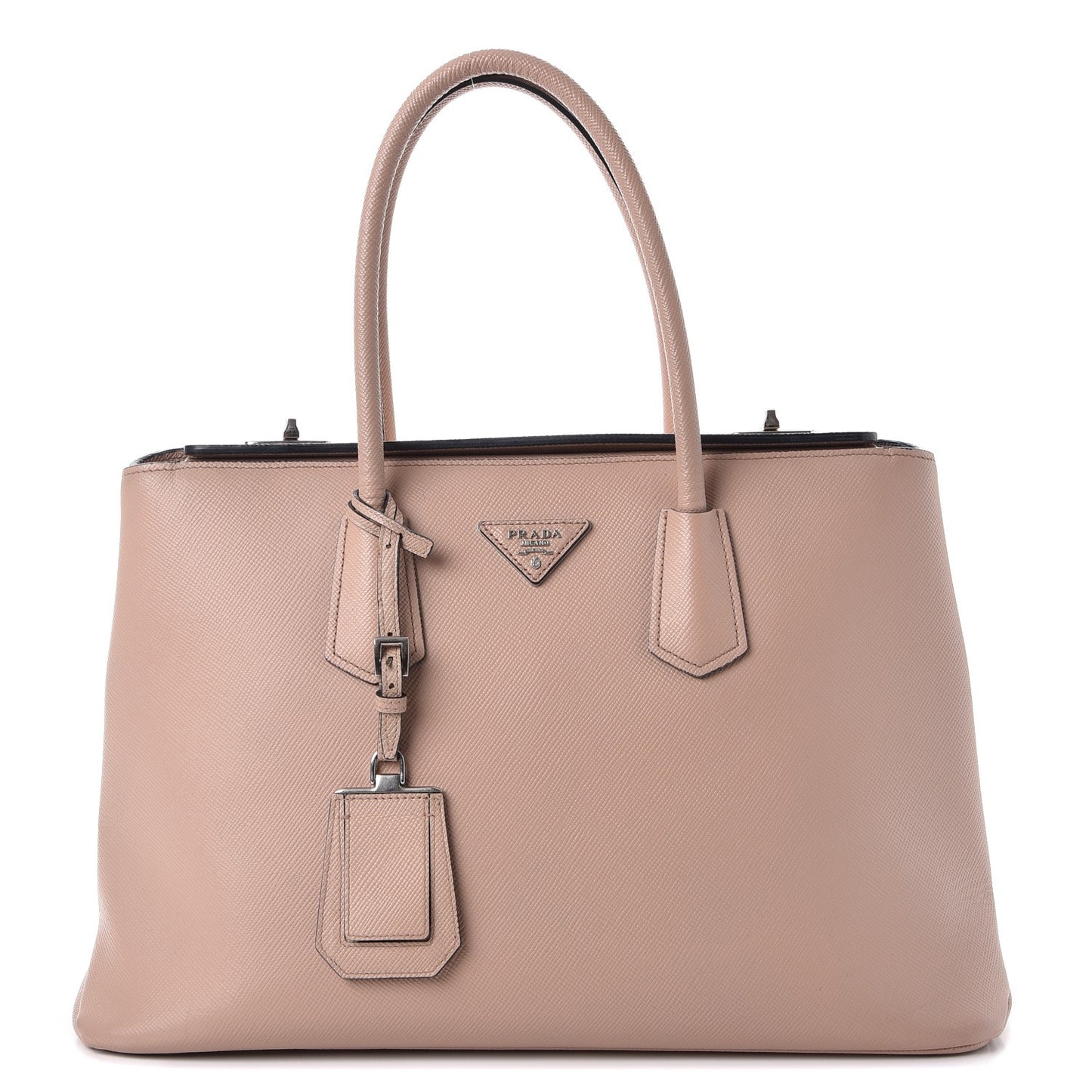 Saffiano Cuir Twin Tote Cammeo