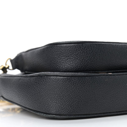 Louis Vuitton Empreinte Monogram Giant Multi Pochette Accessories Black Beige 8 of 9