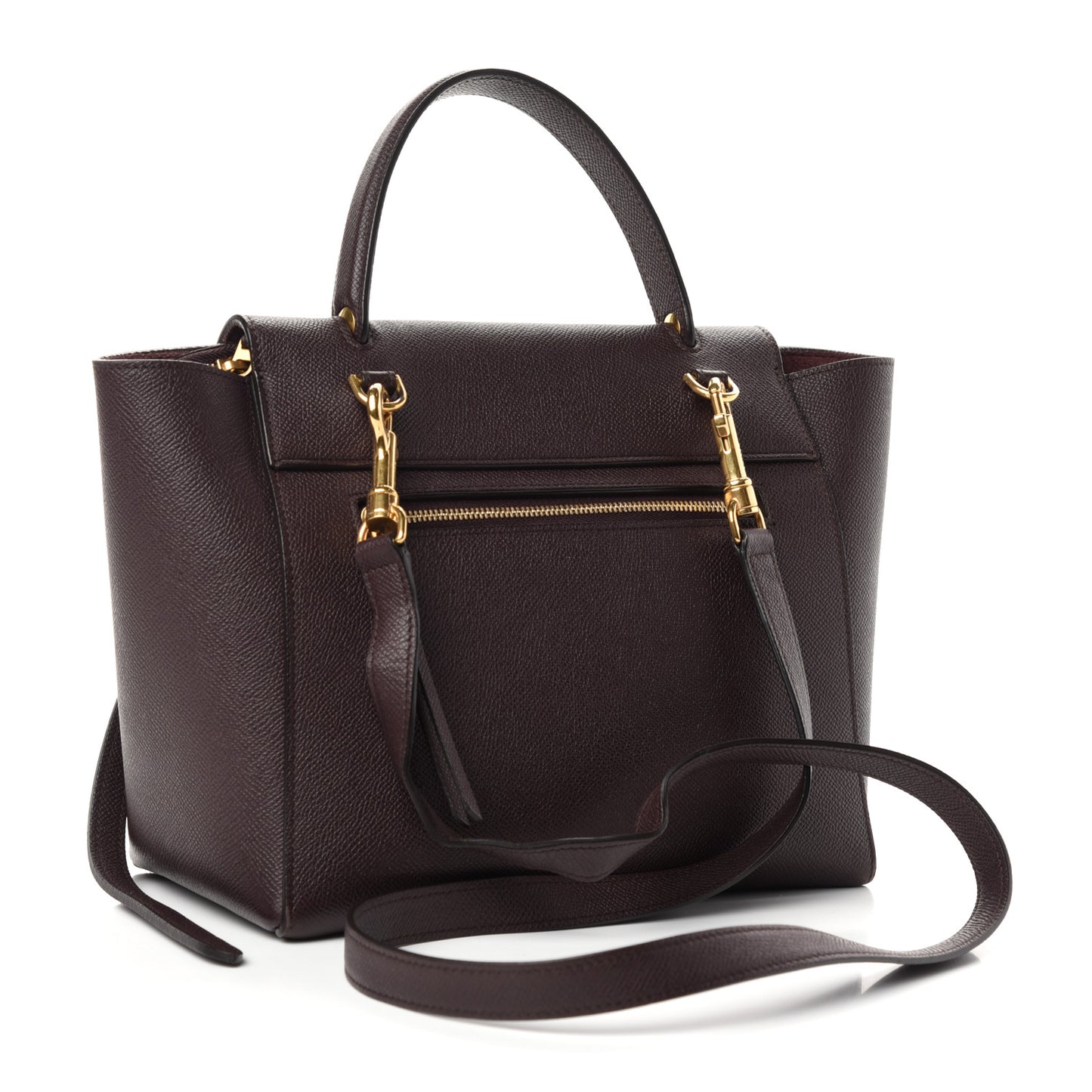 Grained Calfskin Micro Belt Bag Burgundy